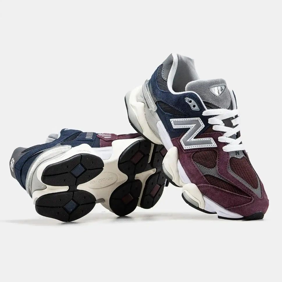 New Balance 9060 Burgundy Navy Grey