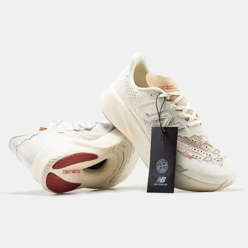 New Balance FuelCell C_1 x Stone Island White Red
