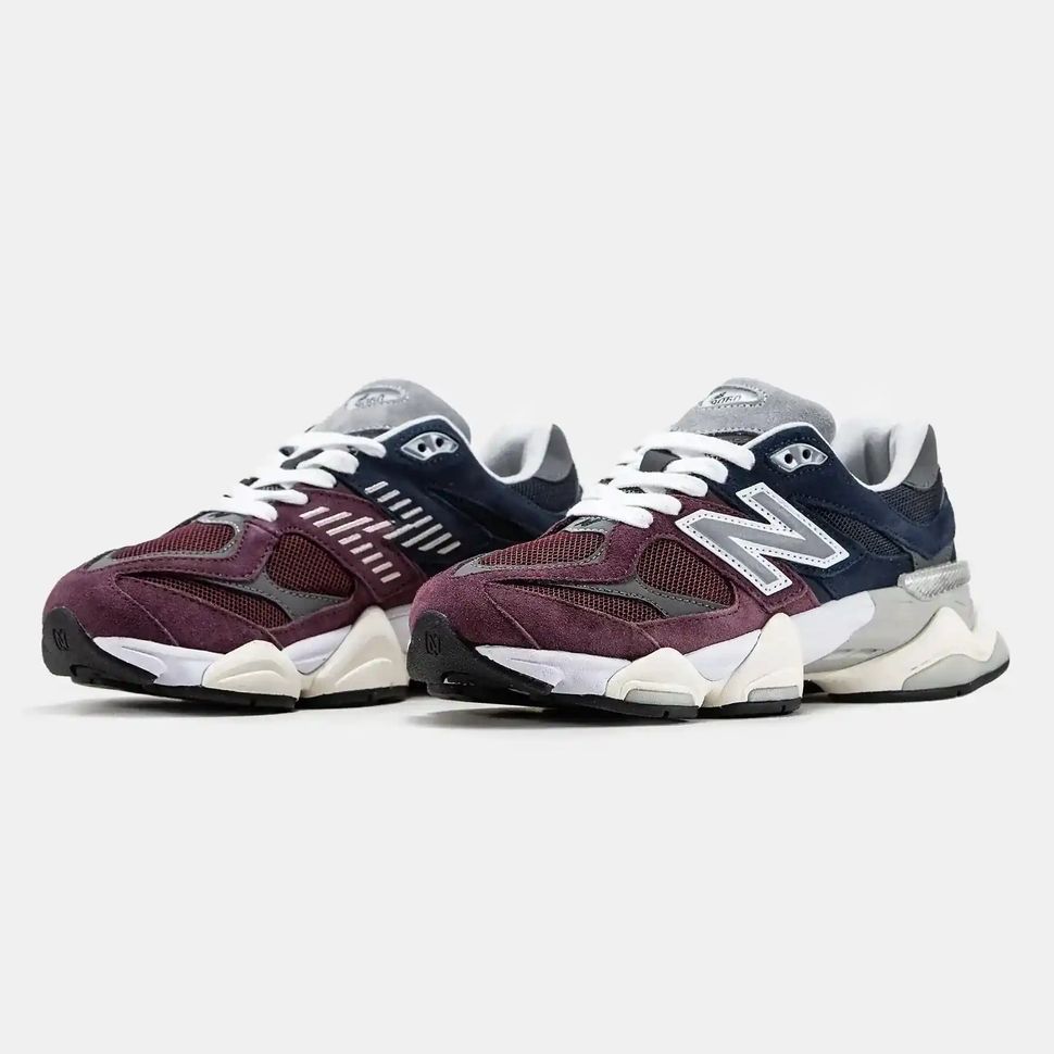 New Balance 9060 Burgundy Navy Grey