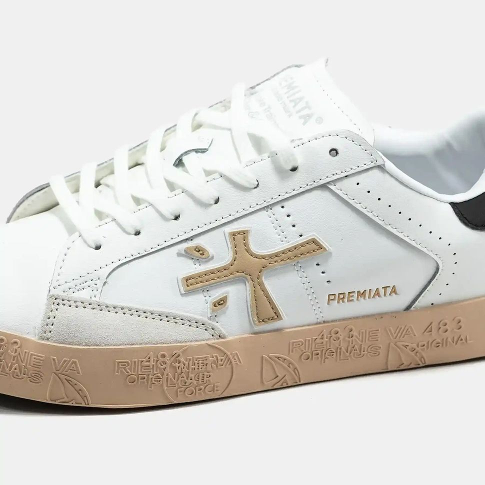 Premiata Steven White Gum
