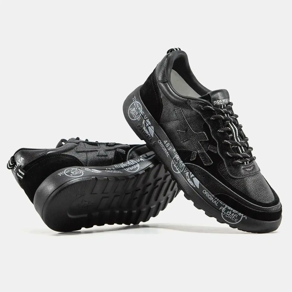 Premiata Nous Black White Graphic Sole, 40