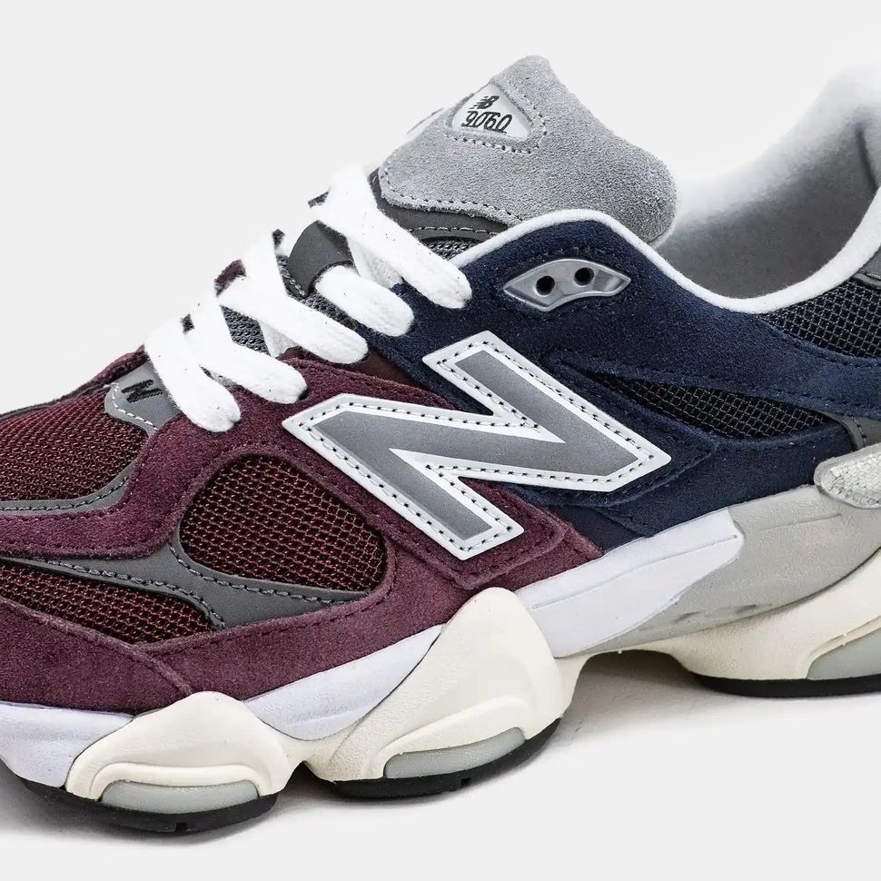New Balance 9060 Burgundy Navy Grey