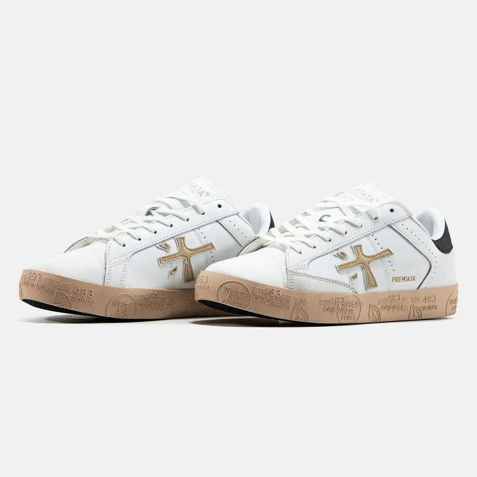 Premiata Steven White Gum