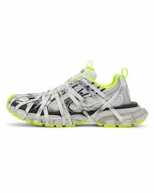 Balenciaga 3XL Extreme Laces Silver Neon Yellow, 36