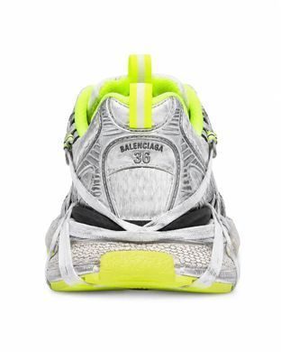 Balenciaga 3XL Extreme Laces Silver Neon Yellow, 36
