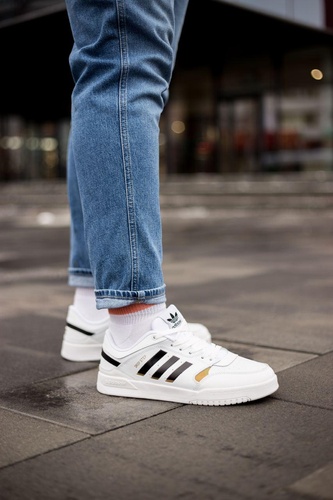 Adidas Drop Step Low White Black Gold 2926 фото