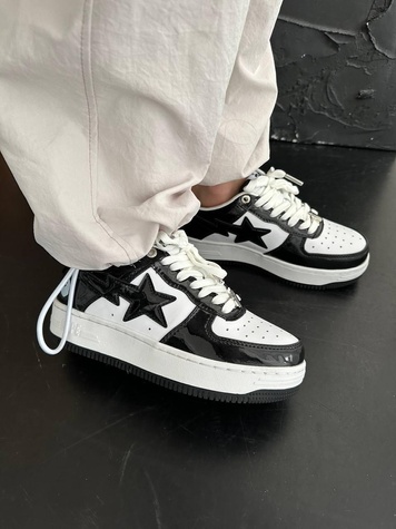 Кросівки BAPE STA M2 Patent Black 1457 фото