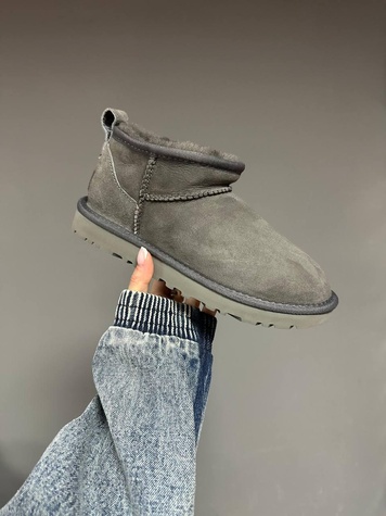 Зимові чоботи Ugg Ultra Mini Gray Suede 9936 фото