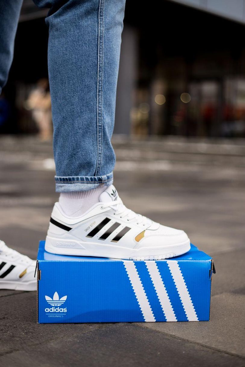 Кросівки Adidas Drop Step Low White Black Gold 2926 фото