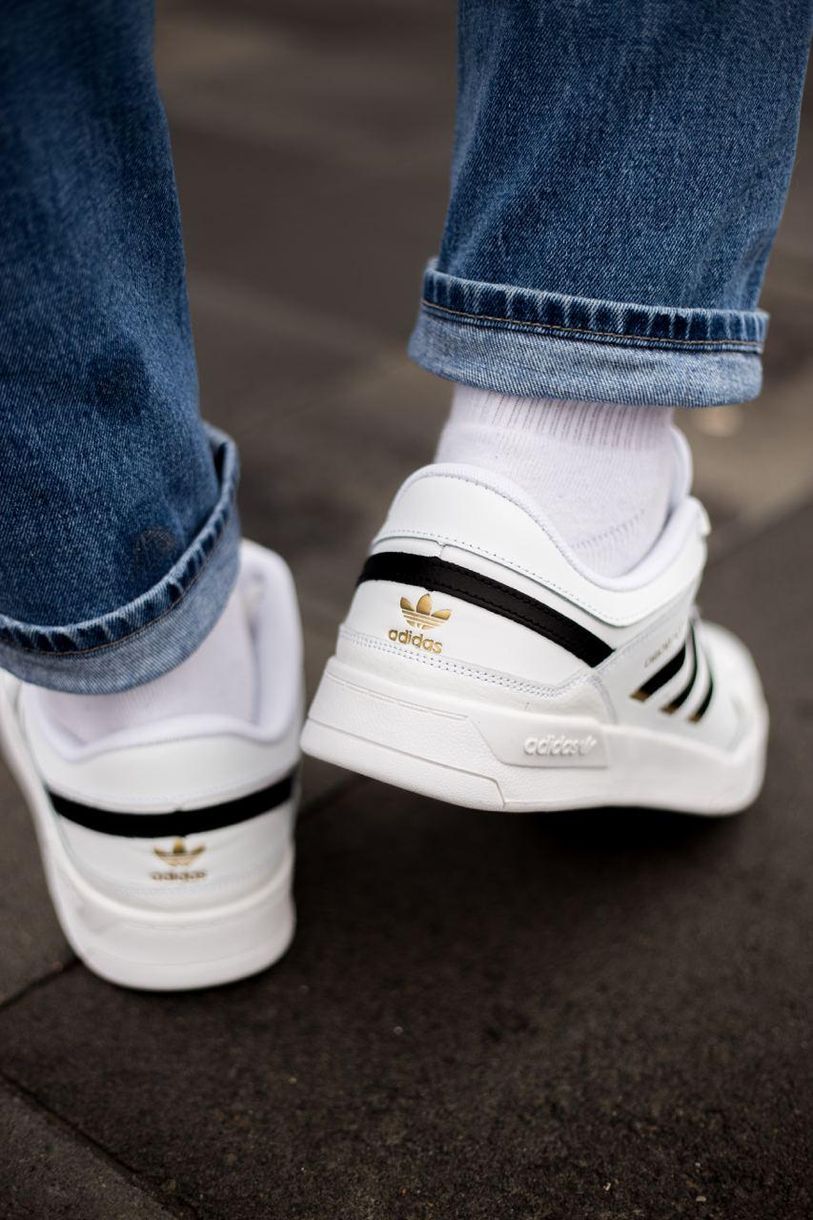 Кросівки Adidas Drop Step Low White Black Gold 2926 фото