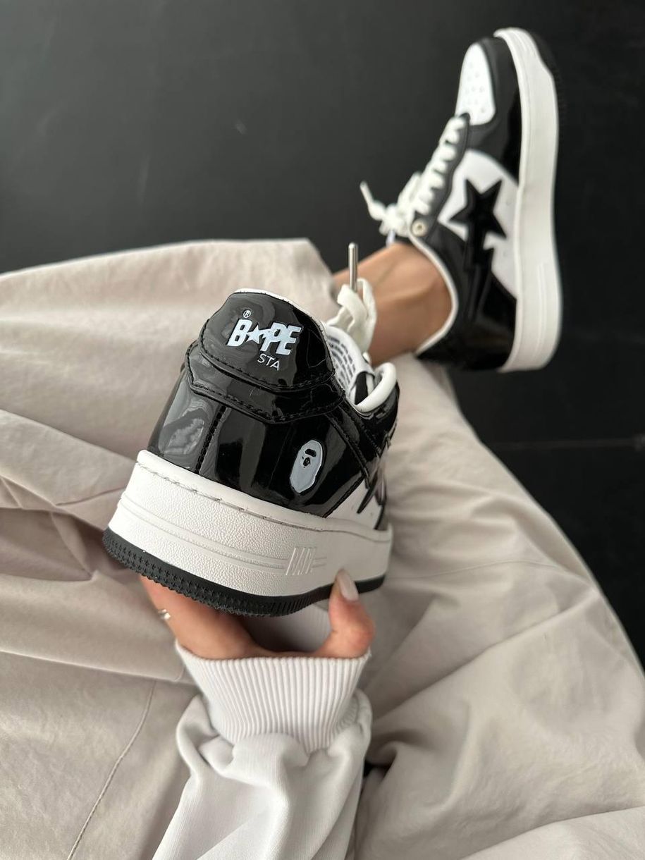 Кросівки BAPE STA M2 Patent Black 1457 фото