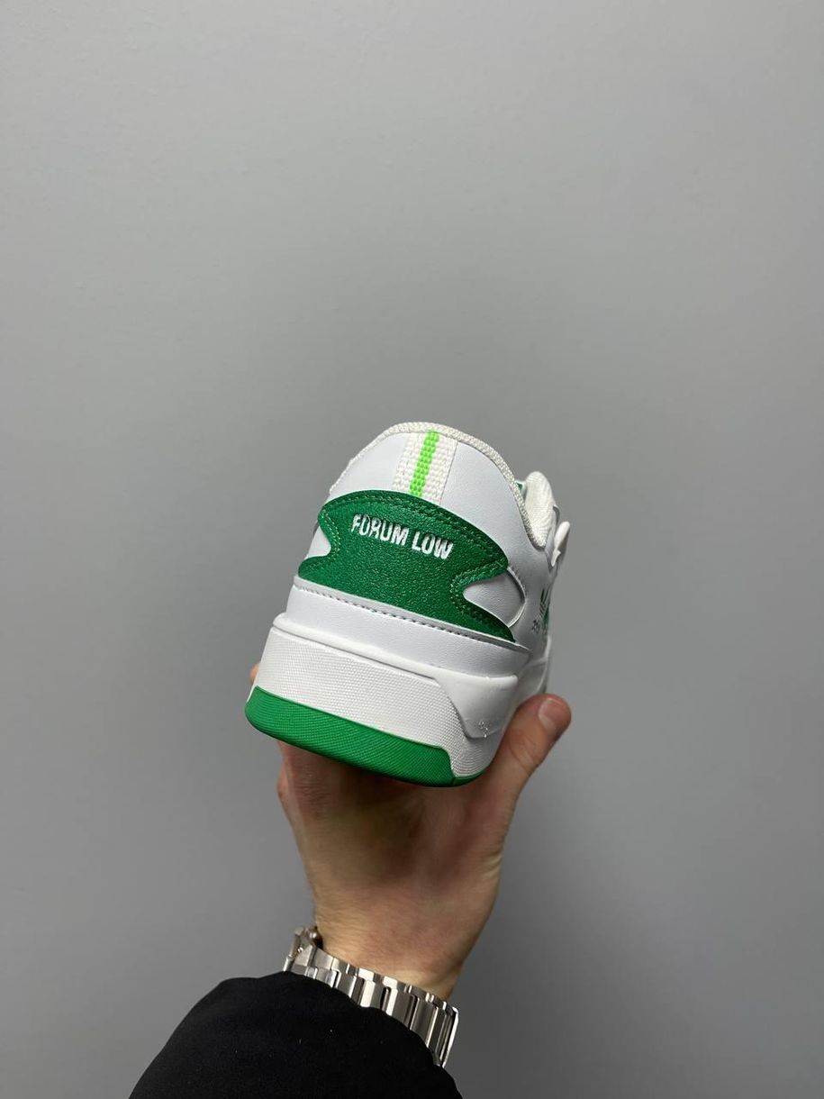 Кросівки Adidas New Low Forum White Green 2782 фото