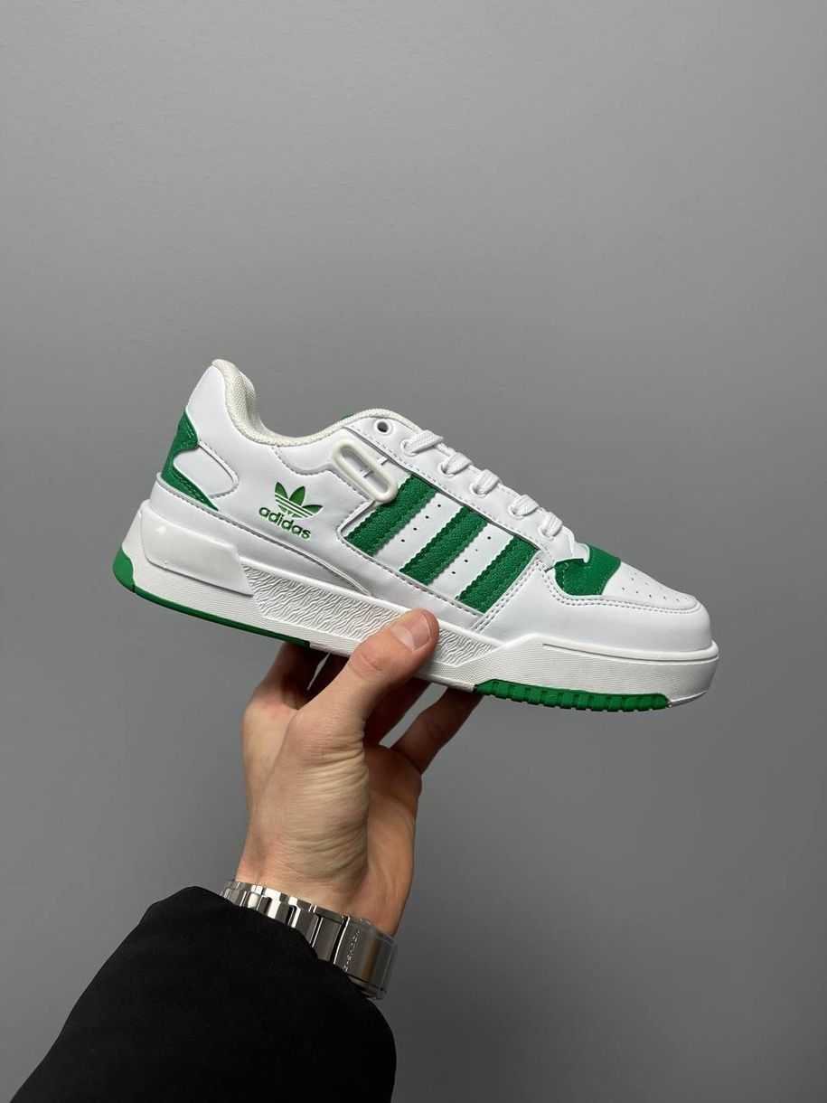 Кросівки Adidas New Low Forum White Green 2782 фото