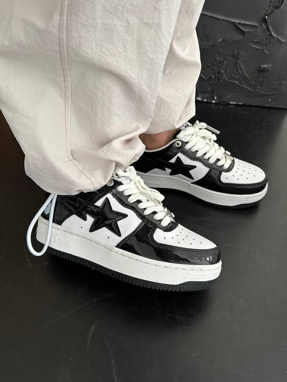 Кросівки BAPE STA M2 Patent Black 1457 фото