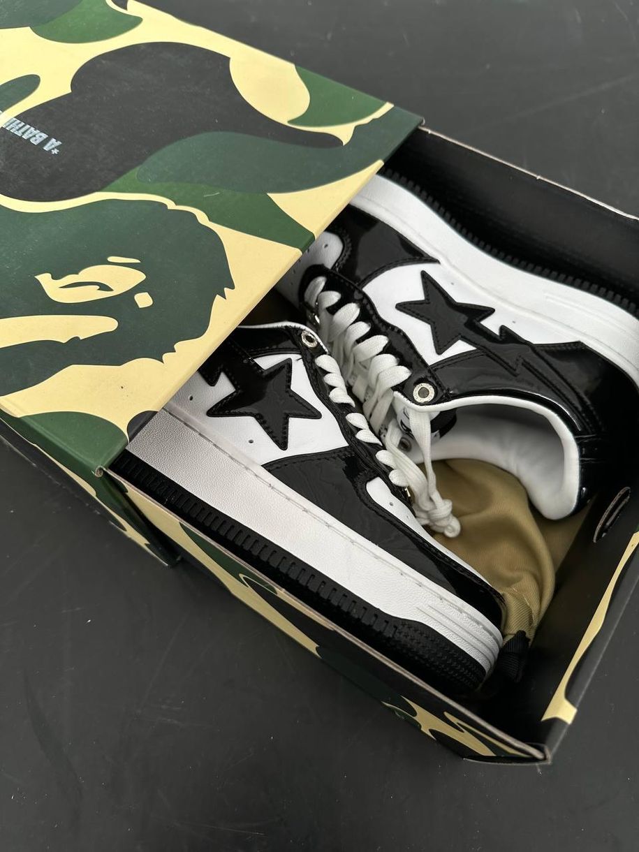 Кросівки BAPE STA M2 Patent Black 1457 фото