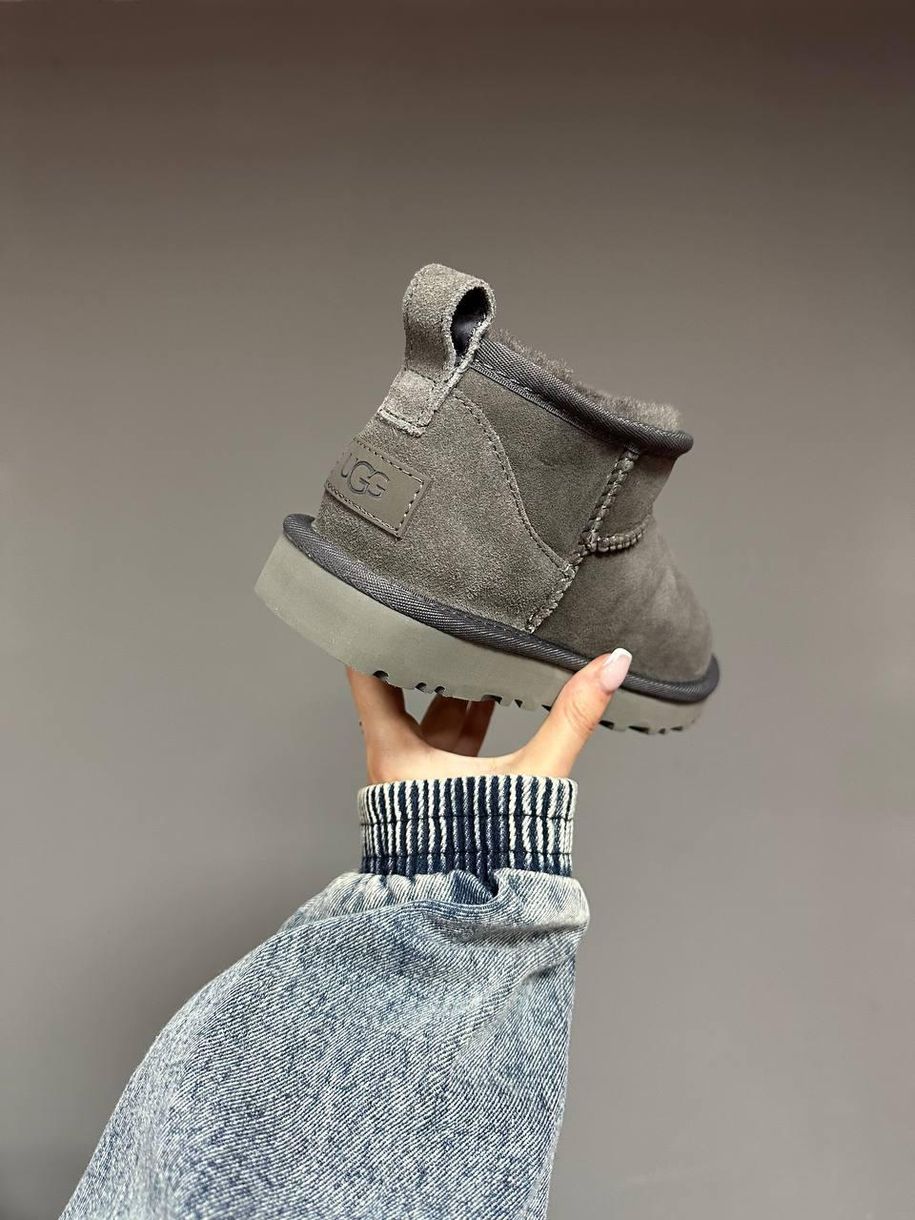 Зимові чоботи Ugg Ultra Mini Gray Suede 9936 фото