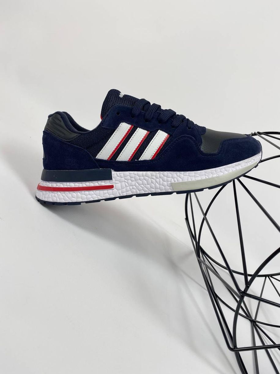 Кросівки Adidas ZX 500 Blue White 7210 фото