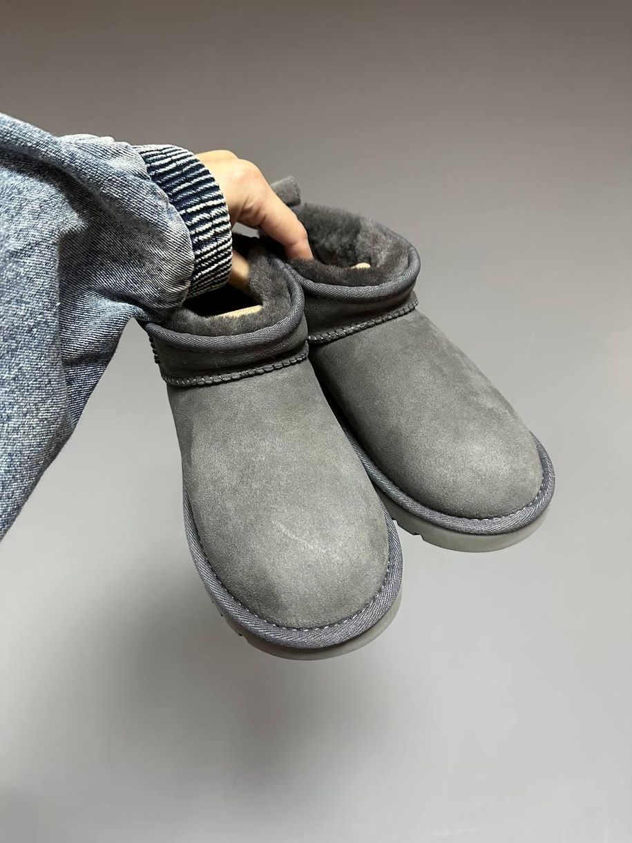 Зимові чоботи Ugg Ultra Mini Gray Suede 9936 фото