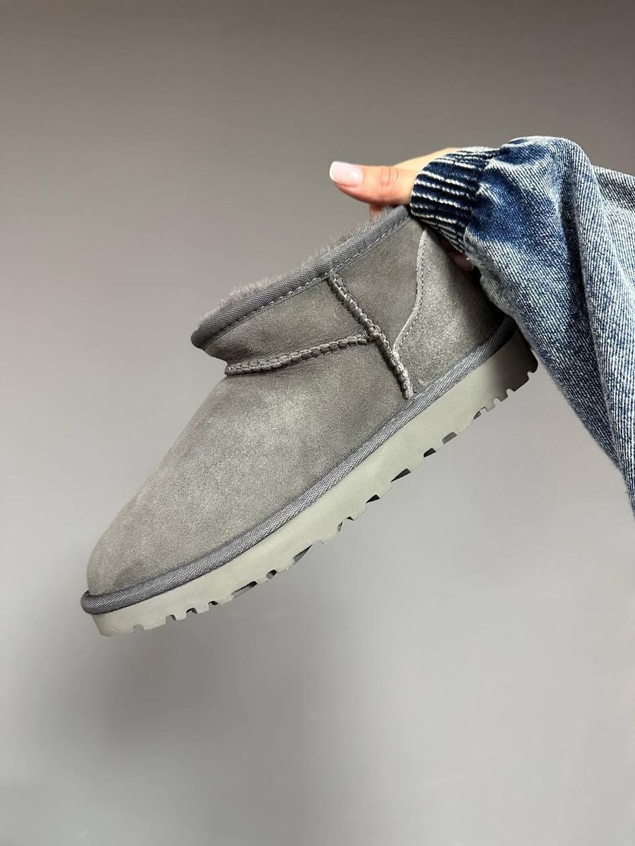 Зимові чоботи Ugg Ultra Mini Gray Suede 9936 фото