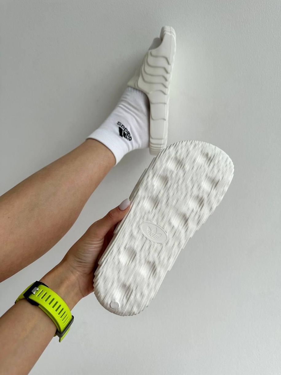 Шльопанці Adidas Adilette White Slides 9187 фото