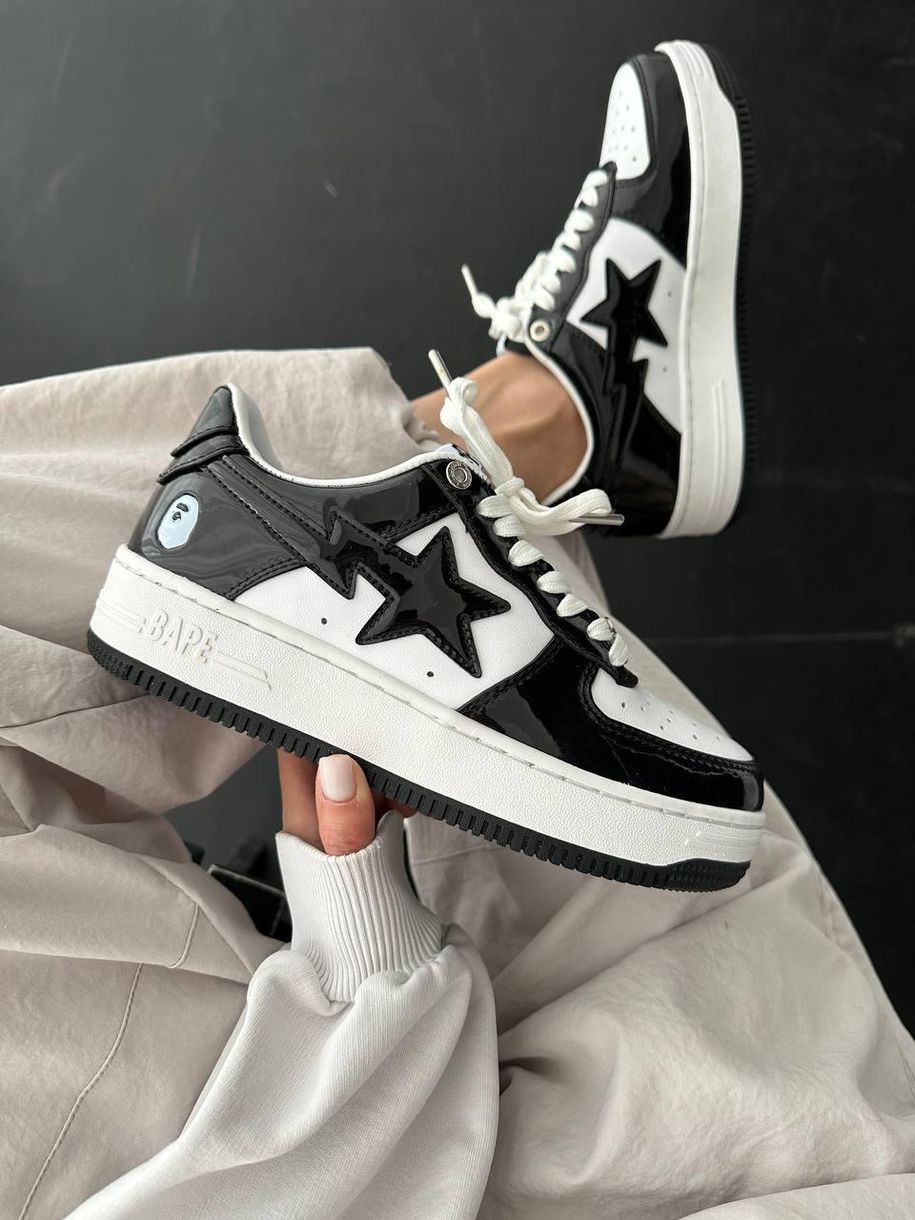 Кросівки BAPE STA M2 Patent Black 1457 фото