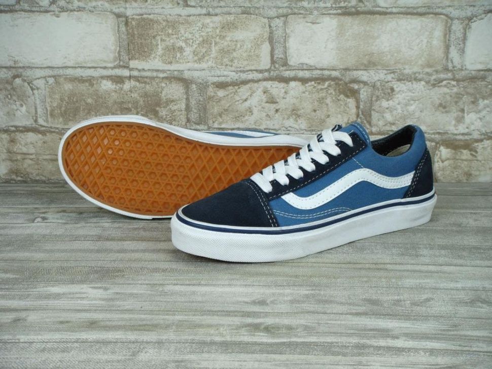 Кеди Vans Old Skool Navy Blue White 5180 фото