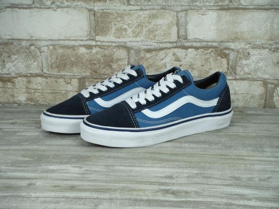 Кеди Vans Old Skool Navy Blue White 5180 фото