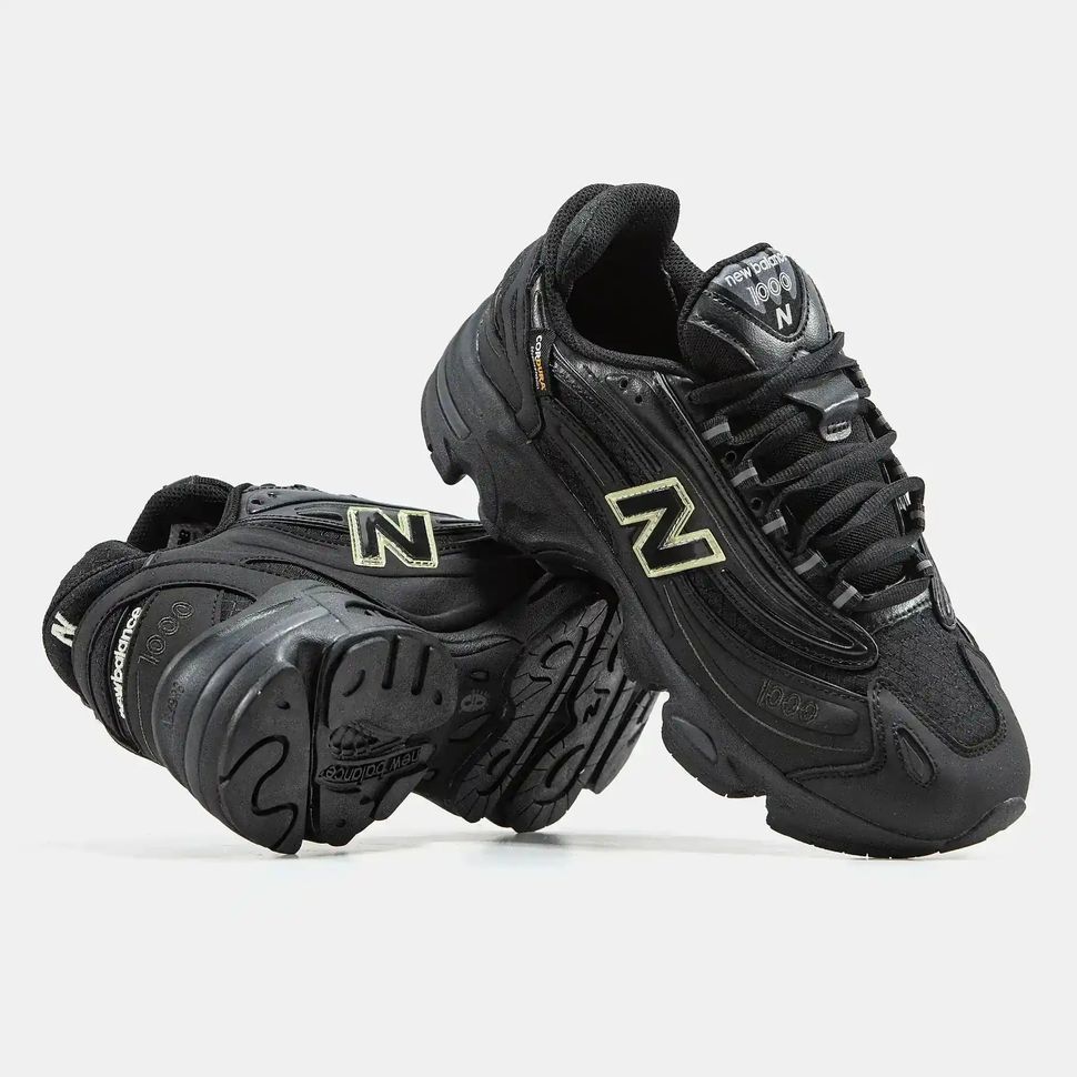 New Balance 1000 Triple Black Cordura, 36
