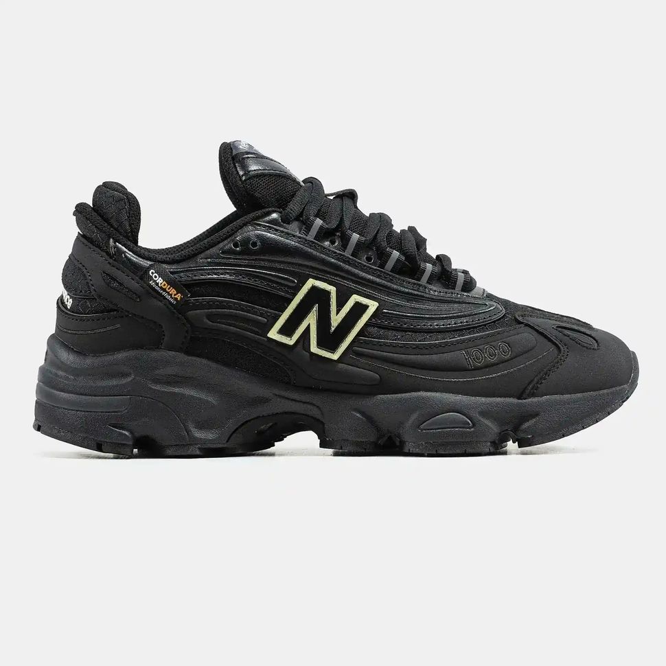 New Balance 1000 Triple Black Cordura, 36