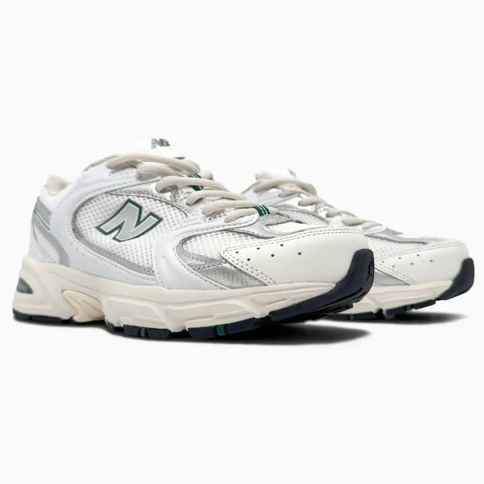 New Balance 530 White Silver Green