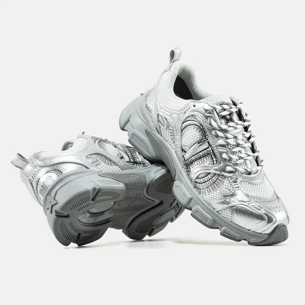 Dior Chrono Sneaker Silver Black, 37