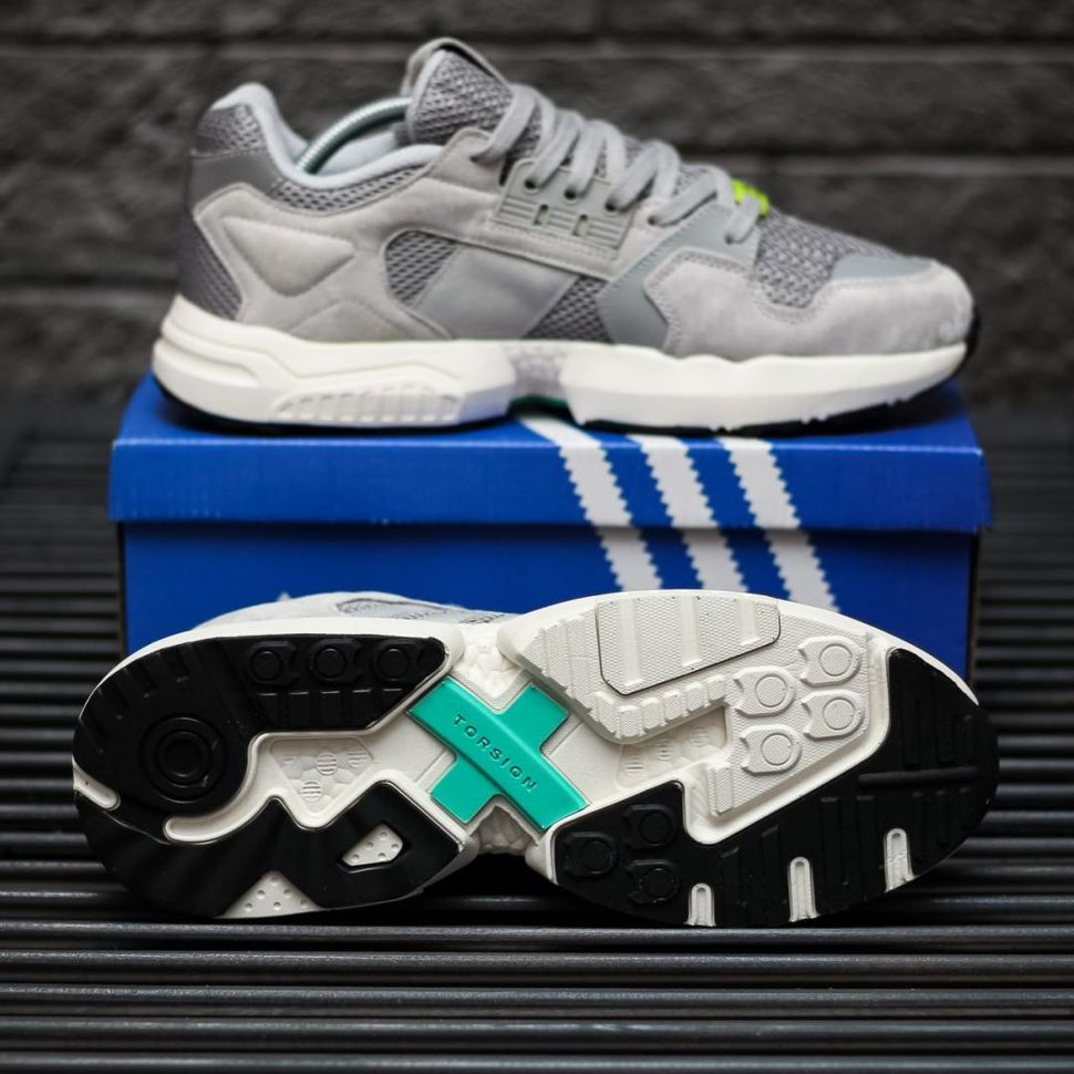 Кроссовки Adidas ZX Torsion Grey White 8947 фото