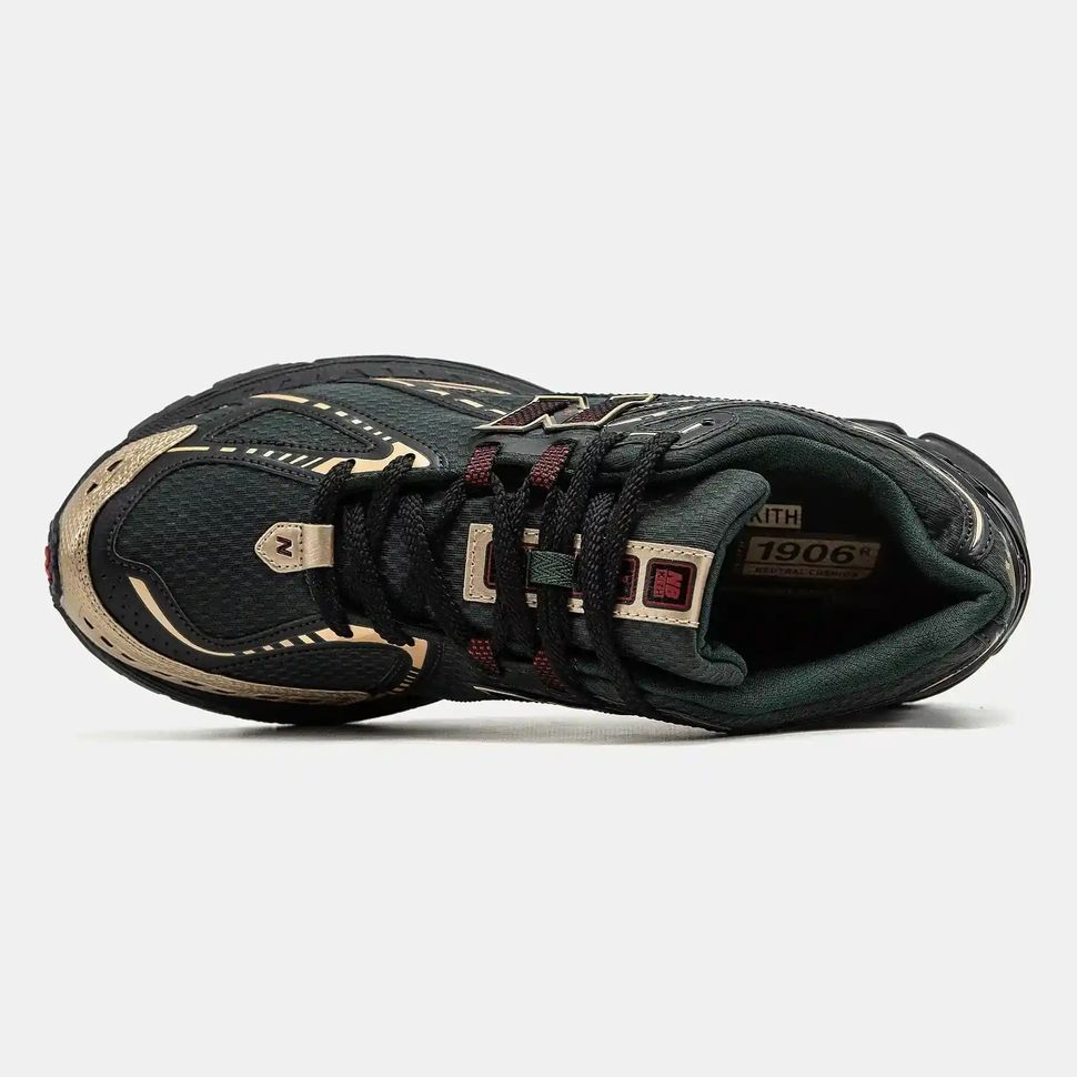 New Balance 1906R x KITH Dark Green Gold Burgundy