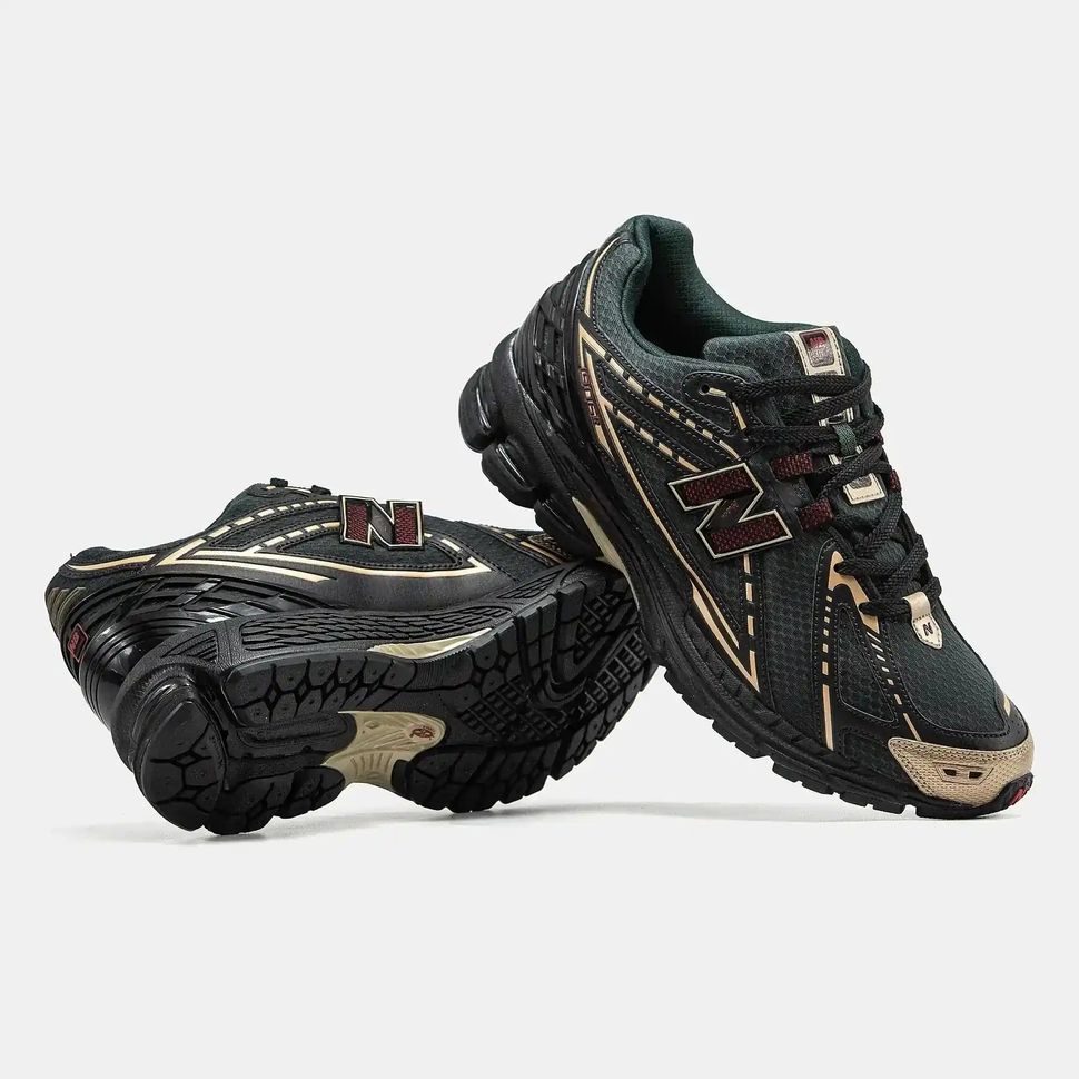 New Balance 1906R x KITH Dark Green Gold Burgundy