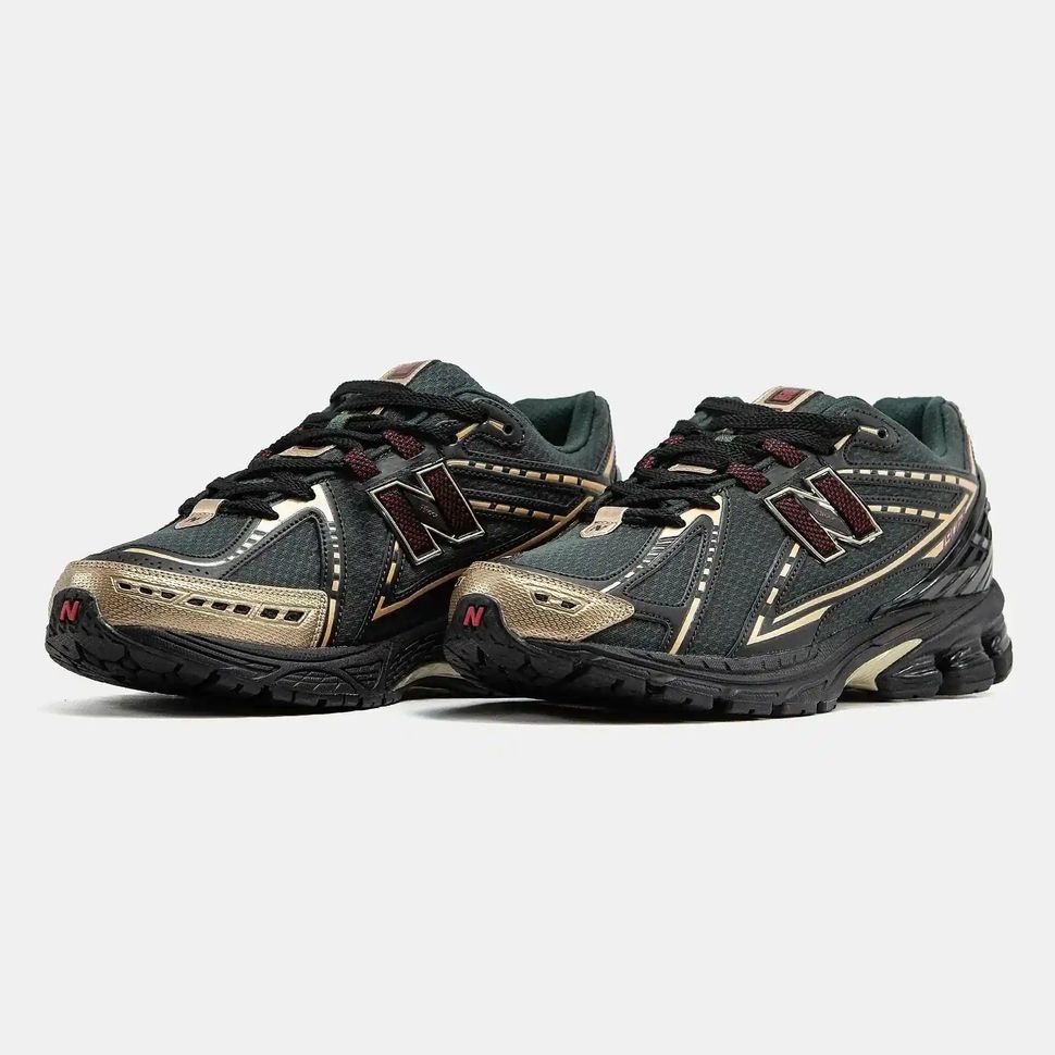 New Balance 1906R x KITH Dark Green Gold Burgundy