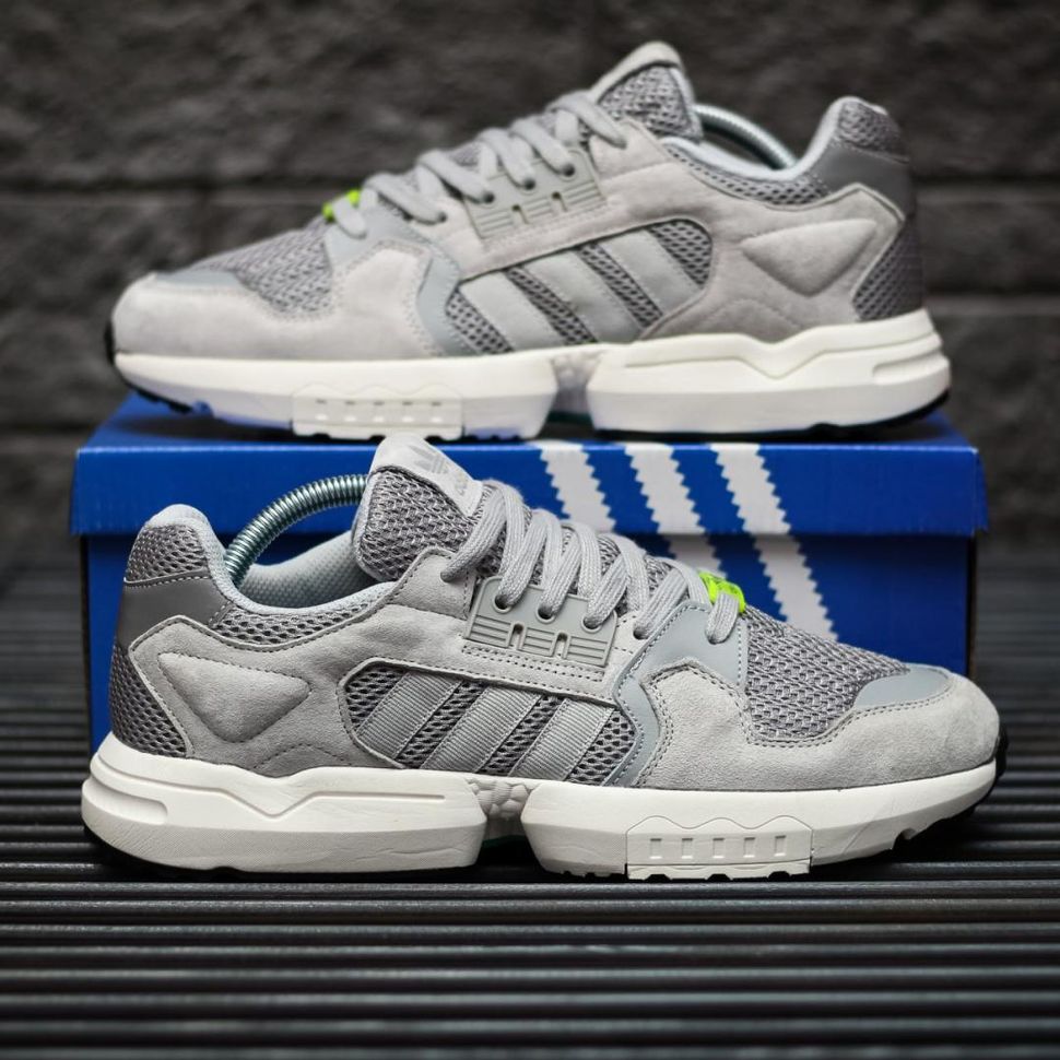 Кроссовки Adidas ZX Torsion Grey White 8947 фото