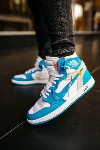 Nike Air Jordan 1 Off-White Blue White 