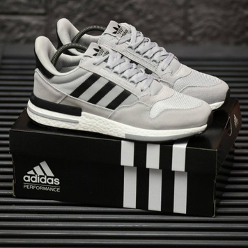 Кросівки Adidas ZX 500 Grey Black 8968 фото