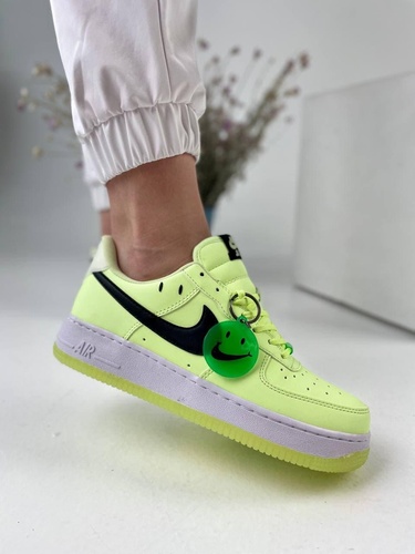 Кросівки Nike Air Force Neon Green White 66 фото