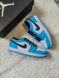 Баскетбольные кроссовки Nike Air Jordan Retro 1 Low Blue White Black 6432 фото 8