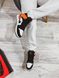 Nike Air Jordan 1 Retro High Black White Orange 5962 фото 10