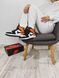 Nike Air Jordan 1 Retro High Black White Orange 5962 фото 8