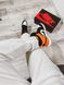 Nike Air Jordan 1 Retro High Black White Orange 5962 фото 7