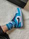 Баскетбольные кроссовки Nike Air Jordan Retro 1 Low Blue White Black 6432 фото 5