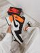 Nike Air Jordan 1 Retro High Black White Orange 5962 фото 2