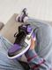 Баскетбольные кроссовки Nike Air Jordan 1 Retro Mid Violet White Black 2068 фото 3