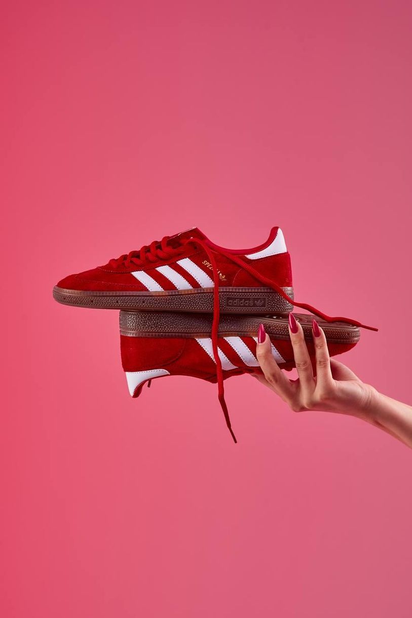 Кеди Adidas Spezial Red White 10951 фото