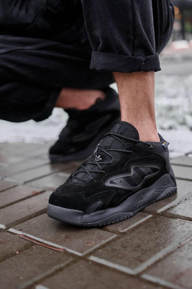 Зимові Кросівки Adidas Streetball Black Fur 10057 фото