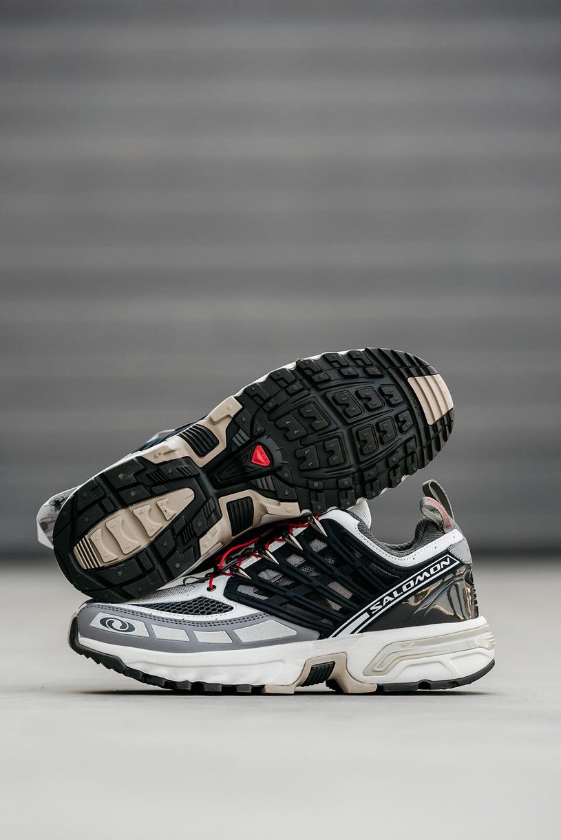 Кроссовки Salomon ACS Pro Grey White Black 9328 фото