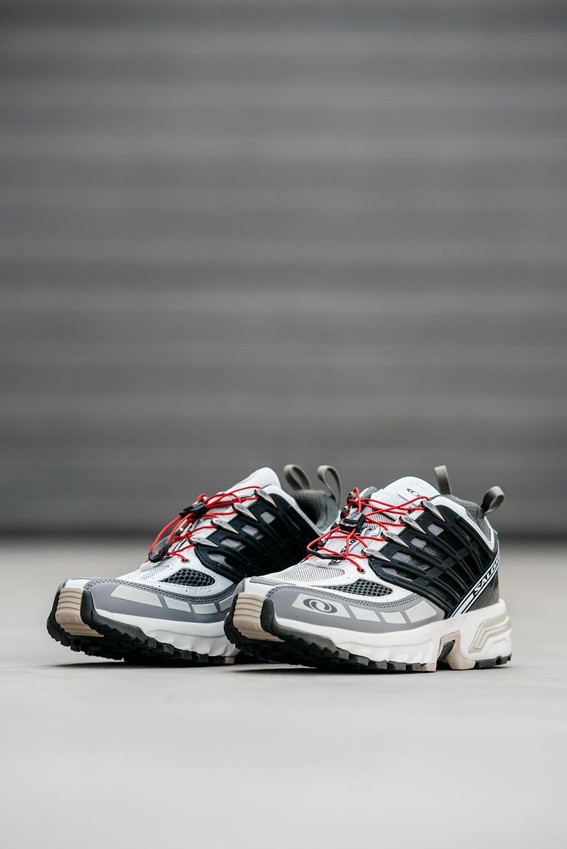 Кроссовки Salomon ACS Pro Grey White Black 9328 фото